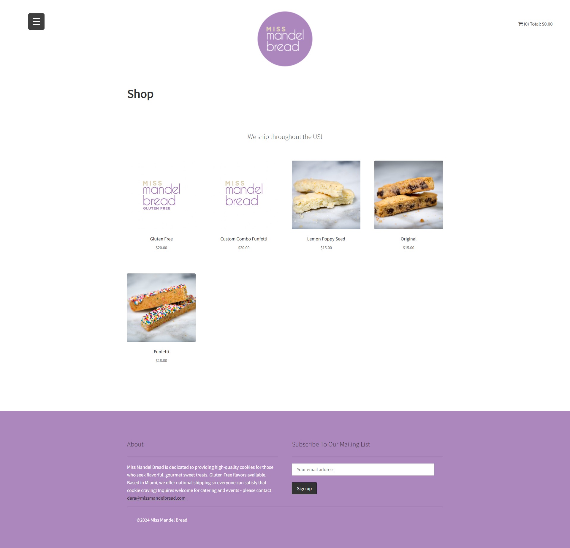 Miss Mandel Bread Shop